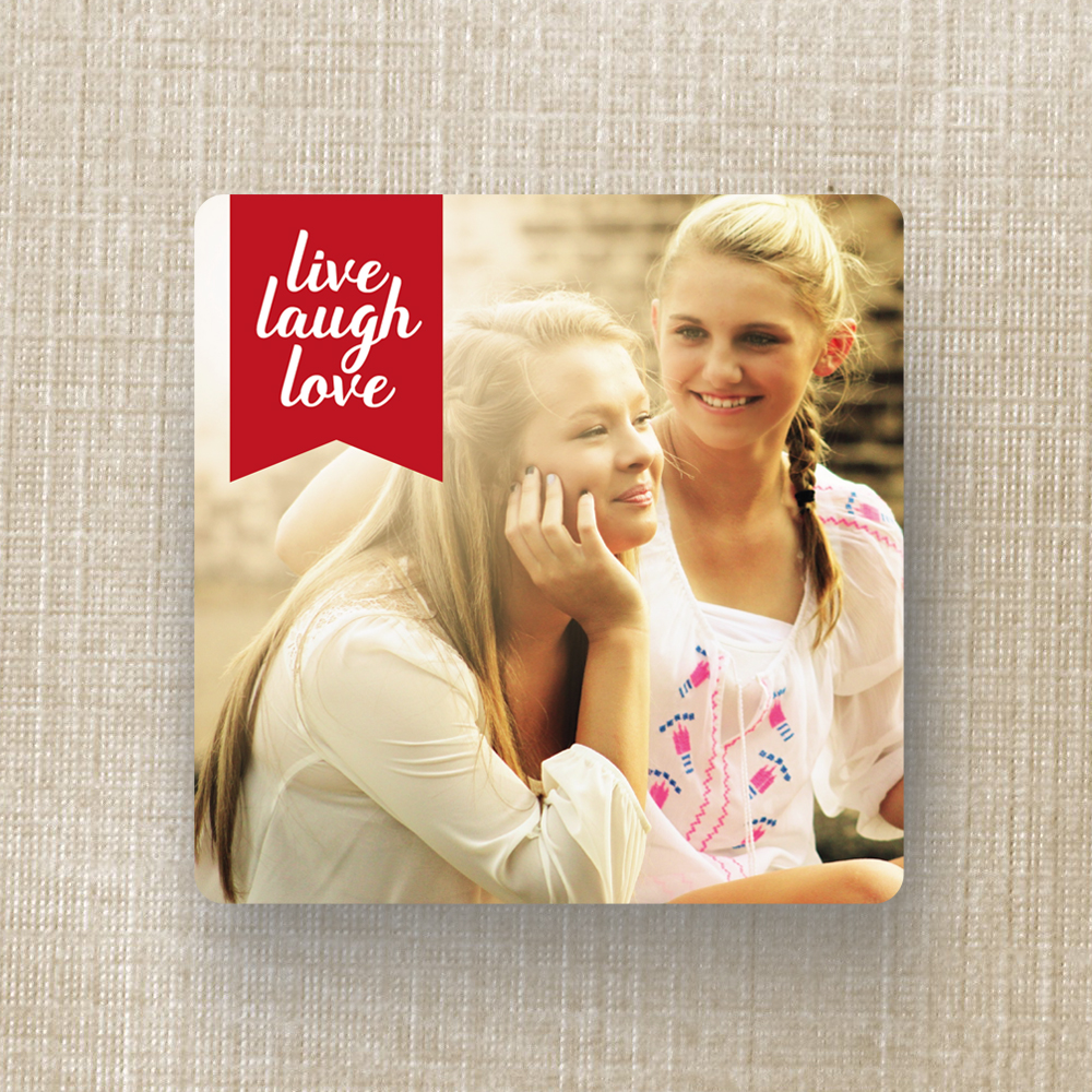 'LIVE, LAUGH + LOVE' Coasters - Image 2